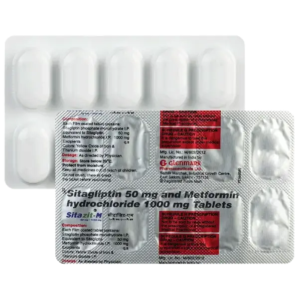 Sitazit-M 50mg/1000mg Tablet